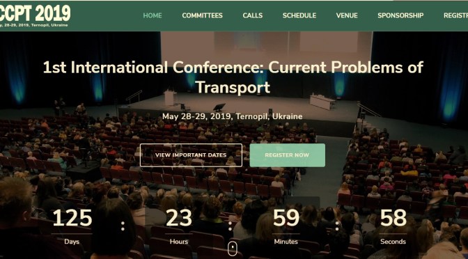 1st International Conference: Current Problems of Transport